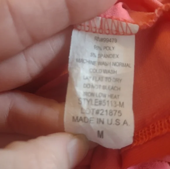 Ashley blue women's size medium pink blouse shirt top - Picture 6 of 7